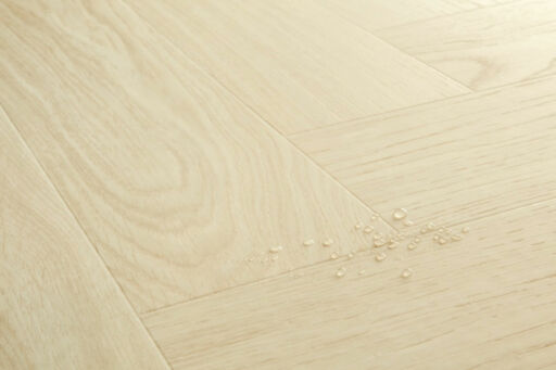 QuickStep Alpha Ciro, Pure Oak Polar Herringbone Vinyl Flooring, 126x6x630mm Image 4