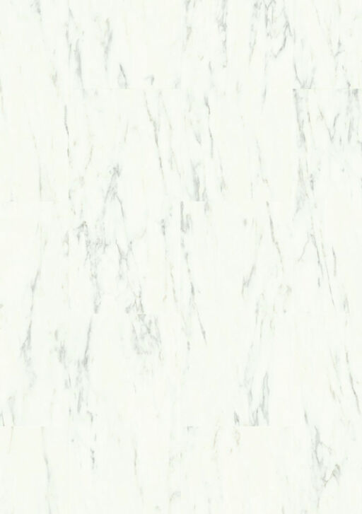 QuickStep Alpha Oro Base, Marble Carrara White Vinyl Flooring, 303x4x610mm Image 1
