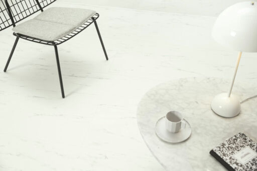 QuickStep Alpha Oro, Marble Carrara White Vinyl Flooring, 303x5x610mm Image 3