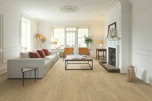 QuickStep Cascada Pearl White Oak Engineered Flooring, Rustic, Extra Matt Lacquered, 190x13x1820mm Image 2
