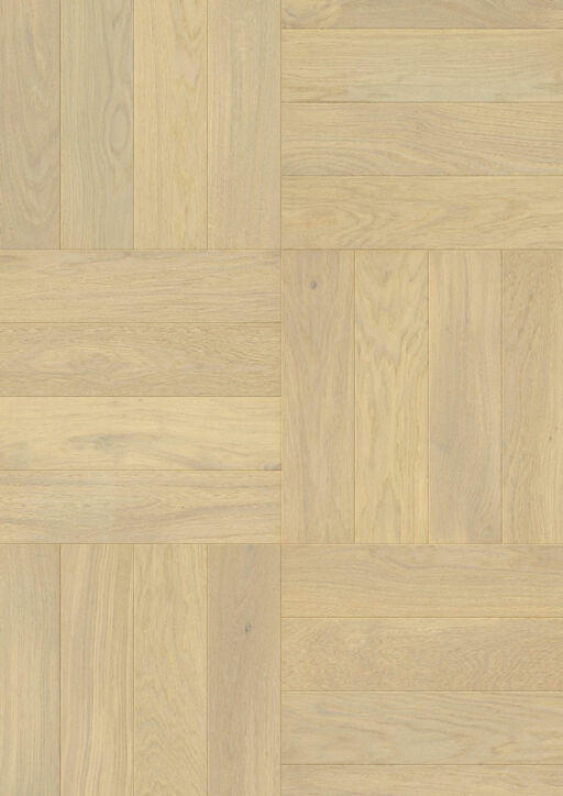 QuickStep Disegno Creamy Oak Engineered Parquet Flooring, Extra Matt Lacquered, 145x13.5x580mm Image 3