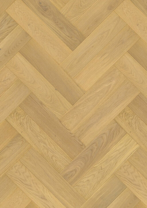 QuickStep Disegno Pure Light Oak Engineered Parquet Flooring, Extra Matt Lacquered, 145x13.5x580mm Image 3