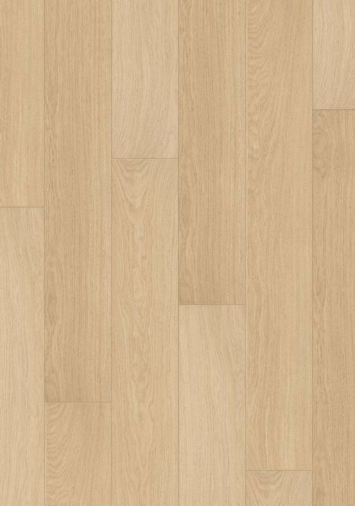 QuickStep Impressive Ultra White Varnished Oak Laminate Flooring, 12mm Image 1