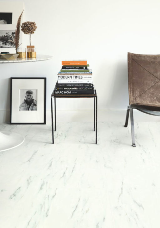 QuickStep Livyn Ambient Click Marble Carrara Vinyl Flooring Image 3