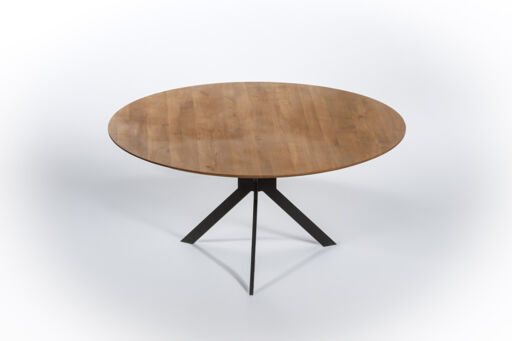 Round Shaped Dining Table, 40mm Solid Oak Top, Dia 1000mm Image 1