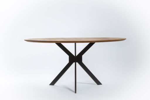 Round Shaped Dining Table, 40mm Solid Oak Top, Dia 1000mm Image 2