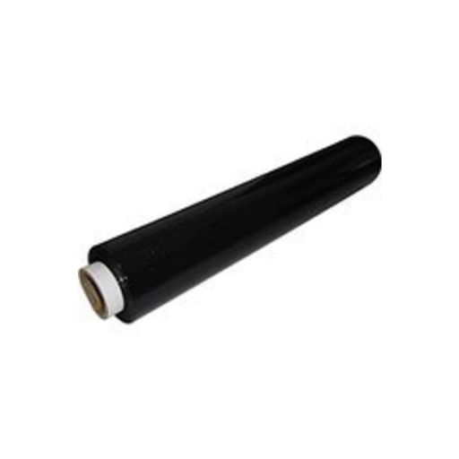 Single Roll Pallet Wrap, Black, 400mm, 300m, 17mu Image 2