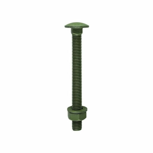 TIMco Carriage Bolts Hex Nuts & Form A Washers Dome Exterior Green 10.0x220mm Image 1