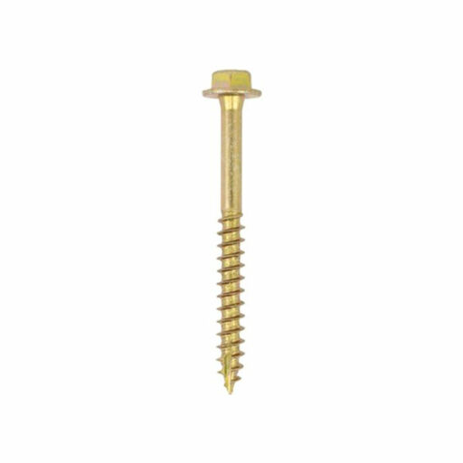 TIMco Solo Coach Screws - Hex Flange - Yellow 10.0x60mm Image 1
