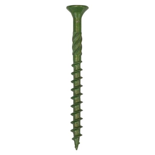 TIMco Solo Decking Screws - PZ - Double Countersunk - Exterior - Green 4.5x70mm Image 1