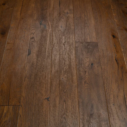Tradition Antique Brown Engineered Oak Flooring, Distressed, Brushed, Oiled, 190x14x1900mm Image 2