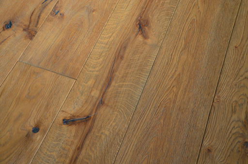 Tradition Antique Engineered Oak Flooring, Distressed, Brushed, Moonstone Grey Oiled, 220x15x2200mm Image 5