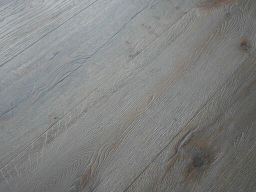 Tradition Antique Engineered Oak Flooring, Distressed, Brushed, Smoked Grey, 220x15x2200mm Image 5