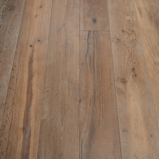 Tradition Antique Engineered Oak Flooring, Distressed, Brushed, Smoked White Oiled, 220x15x2200mm Image 2