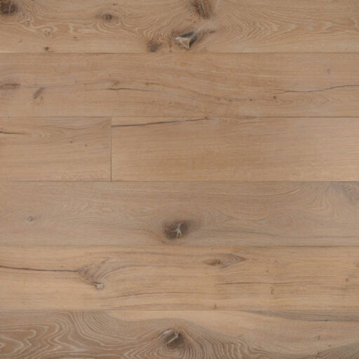 Tradition Antique Engineered Oak Flooring, Distressed, Brushed, White Oiled, 220x15x2200mm Image 1