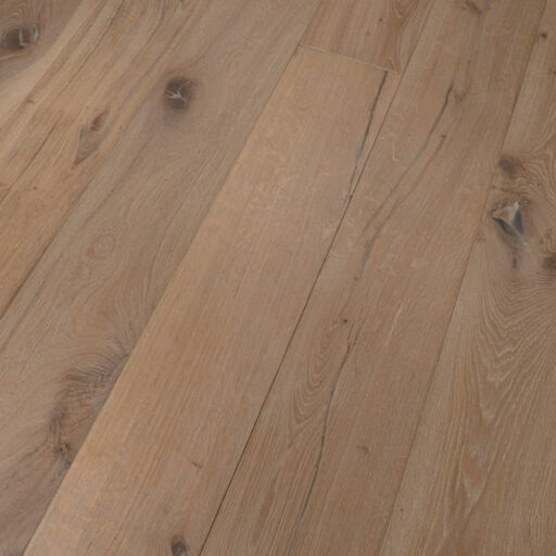 Tradition Antique Engineered Oak Flooring, Distressed, Brushed, White Oiled, 220x15x2200mm Image 4
