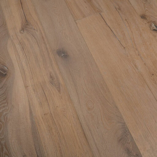 Tradition Antique Engineered Oak Flooring, Distressed, Brushed, White Oiled, 220x15x2200mm Image 3