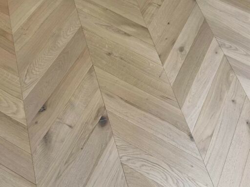 Tradition Chevron Engineered Oak Flooring, Natural, Invisible Matt Lacquered 90x14x510mm Image 1
