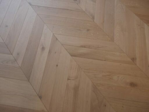 Tradition Chevron Engineered Oak Flooring, Natural, Invisible Matt Lacquered 90x14x510mm Image 3