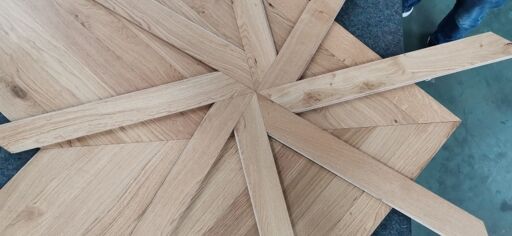 Tradition Chevron Engineered Oak Flooring, Natural, Matt Lacquered 90x15x750mm Image 1