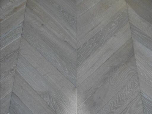 Tradition Chevron Engineered Oak Flooring, Natural, Smoked Rocky Grey, 90x14x510mm Image 3
