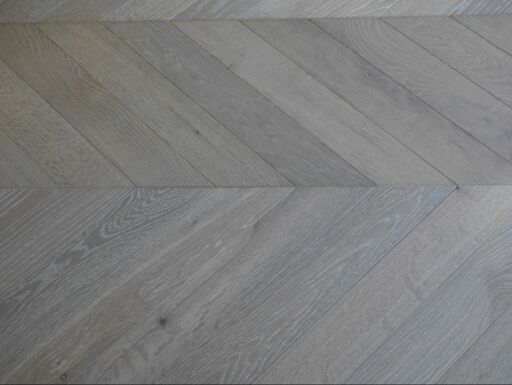 Tradition Chevron Engineered Oak Flooring, Natural, Smoked Rocky Grey, 90x14x510mm Image 2