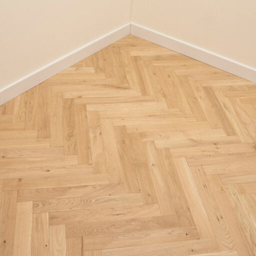 Tradition Classics Solid Oak Parquet Flooring Blocks, Unfinished, Rustic, 70x22x350mm Image 1
