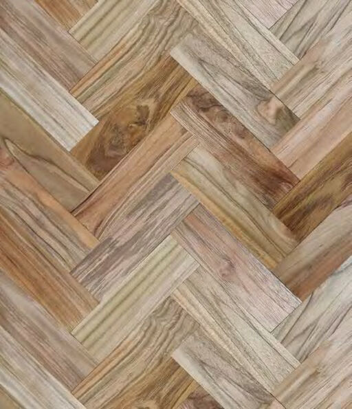 Tradition Classics Solid Teak Parquet Flooring Blocks, Unfinished, Natural, 18x70x280 mm Image 2