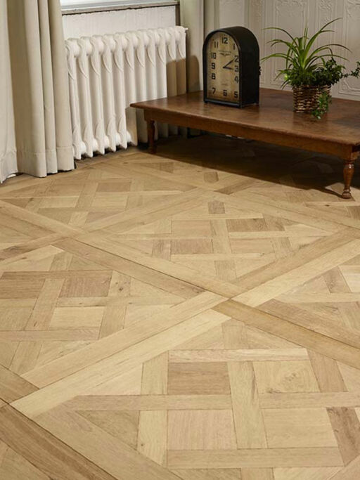 Tradition Classics Versailles Engineered Oak Flooring, Rustic, Smoked, Brushed & Unfinished, 800x20x800mm Image 2