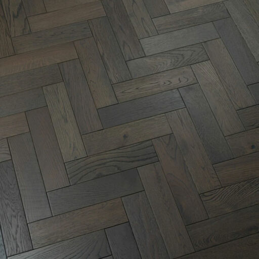 Tradition Engineered Herringbone Flooring, Graphite Grey, Brushed Matt Lacquered, 80x18x300mm Image 2