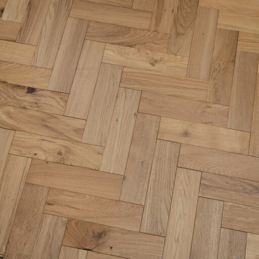 Tradition Engineered Oak Herringbone Flooring, Natural, Brushed, Matt Lacquered, 80x18x300mm Image 3