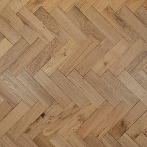 Tradition Engineered Oak Herringbone Flooring, Natural, Brushed, Matt Lacquered, 80x18x300mm Image 1