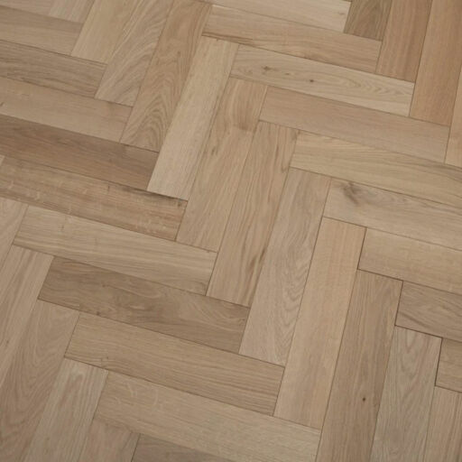 Tradition Engineered Oak Herringbone Flooring, Natural, Unfinished, 90x18x400mm Image 4