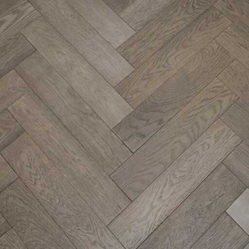 Tradition Engineered Oak Parquet Flooring, Gunmetal Grey, Prime, Brushed, Matt Lacquered, 125x18x600mm Image 2