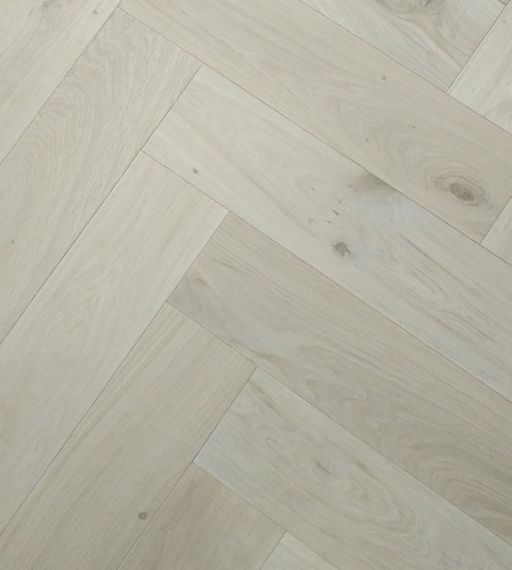 Tradition Engineered Oak Parquet Flooring, Herringbone, Classic, Unfinished, 150x3x600 mm Image 2