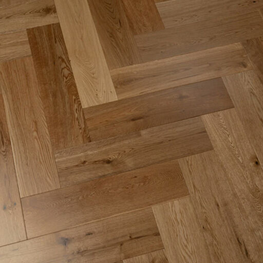 Tradition Engineered Oak Parquet Flooring, Herringbone, Natural, Lacquered, 150x14x600 mm Image 3