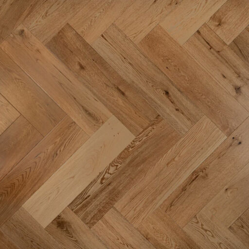 Tradition Engineered Oak Parquet Flooring, Herringbone, Natural, Lacquered, 150x14x600 mm Image 1