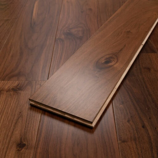 Tradition Engineered Walnut Flooring, Rustic, UV Oiled, 190x20x1860mm Image 1