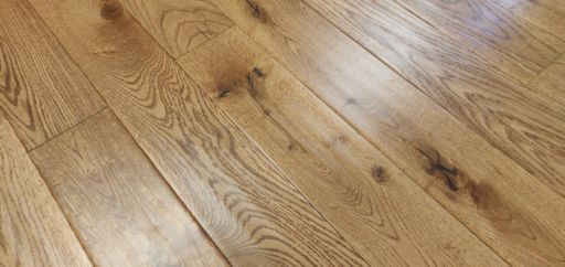 Tradition Golden Engineered Oak Flooring, Rustic, Handscraped, Lacquered, 125x18x1830 mm Image 1