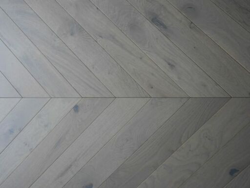 Tradition Grey Chevron Engineered Oak Flooring, Natural, Matt Lacquered 90x15x750mm Image 2