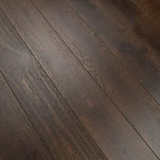 Tradition Mocha Oak Engineered Parquet Flooring, Rustic, Brushed, Matt Lacquered, 190x14x1900mm Image 3