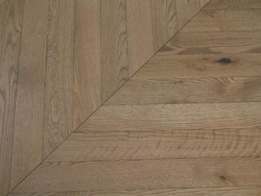Tradition Smoked Stained Chevron Engineered Oak Flooring, Natural, 90x15x750mm Image 4