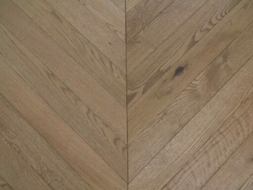 Tradition Smoked Stained Chevron Engineered Oak Flooring, Natural, 90x15x750mm Image 1