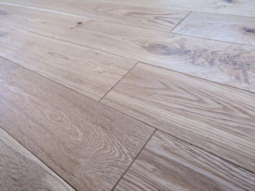 Tradition Solid Oak Hardwood Flooring, Rustic, Brushed & Oiled, 125x18x1800 mm Image 1