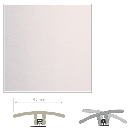 HDF Unistar White Threshold For Laminate Floors, 90 cm Image 2