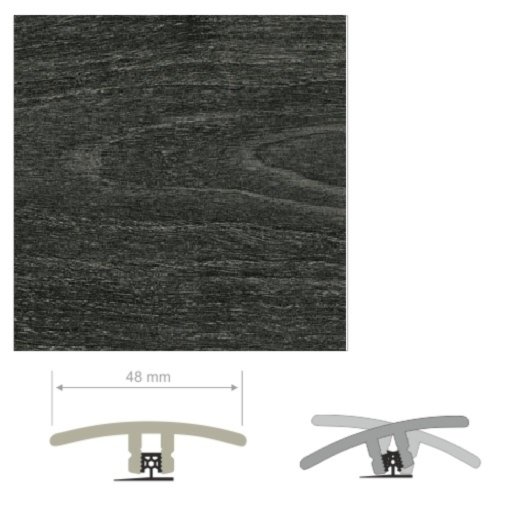 HDF Unistar Moor Acacia Threshold For Laminate Floors, 90 cm Image 1