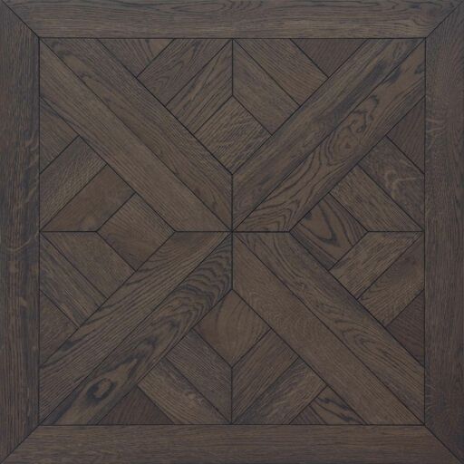 V4 Baroque Kensington Engineered Charcoal Oak Flooring, Brushed, Rustic, Oiled, 600x16x600 mm Image 1
