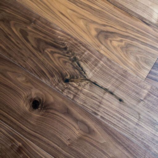 V4 Deco Plank, Black Walnut Engineered Flooring, Rustic, UV Oiled, 190x14x1900mm Image 2