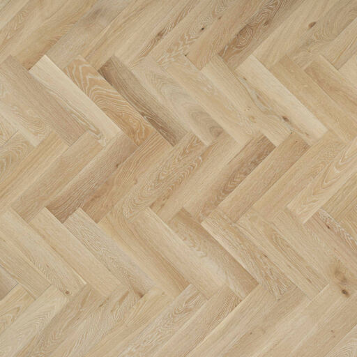 V4 Deco Parquet, Nordic Beach Engineered Oak Flooring, Rustic, Stained, Brushed & Hardwax Oiled, 90x14x400mm Image 1