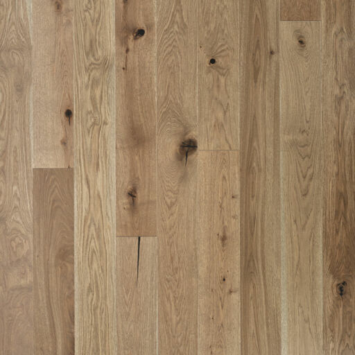 V4 Driftwood, Pebble Grey Engineered Oak Flooring, Rustic, Stained, Brushed & Matt Lacquered, 155x14x2200mm Image 1